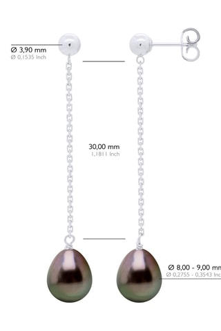 Pendientes Oro blanco y perlas cultivadas