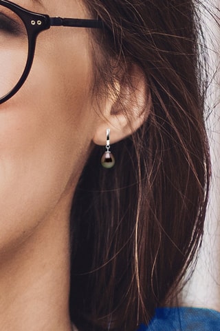 Pendientes Oro blanco y perlas cultivadas