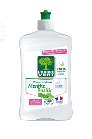 6 x Liquide vaisselle mains Menthe Basilique - 500 ml
