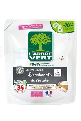 3 x Recharge lessive Bicarbonate de Soude - 1,53 l - 34 lavages