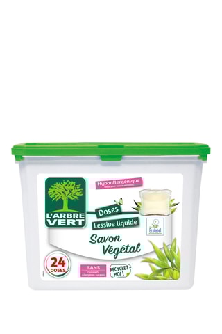 4 x Doses lessive liquide savon végétal -  - 633,6 g - 24 lavages