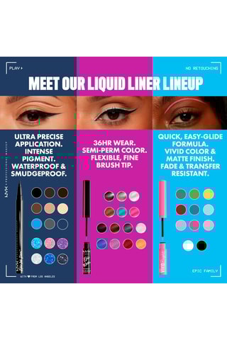 Rotulador eyeliner waterproof vegana 24 h Epic Ink - Denim Dazzle - 1 ml