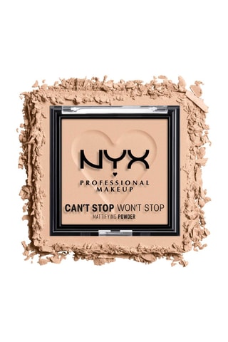 Pó compacto matificante vegan Can't Stop Won't Stop - N°03 Light Medium - 6 g