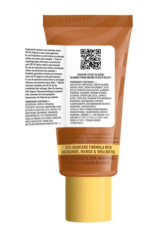Vegan vloeibare foundation SPF 30 Buttermelt Glaze - Tintpraline Butta - 30 ml
