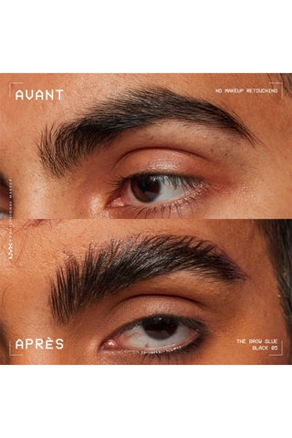 Gel fijador coloreado vegano de cejas 16 h The Brow Glue - Black - 5 g