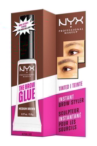 Pegamento fijador vegano waterproof 16 h para cejas The Brow Glue - Medium Brown - 5 g