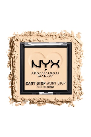 Pó compacto matificante vegan Can't Stop Won't Stop - N°01 Fair - 6 g