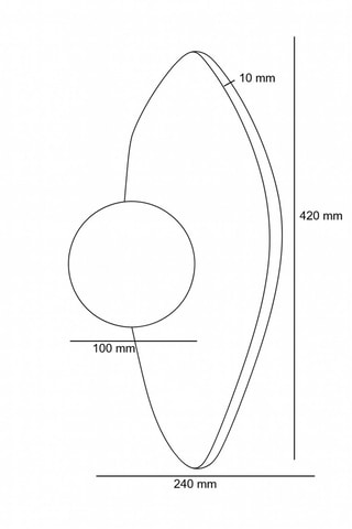 Applique in travertino - Beige - 10 W