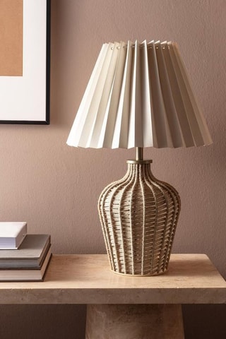 Lampada da tavolo Polly - Beige e bianco - 40 W