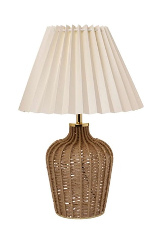 Lampada da tavolo Polly - Beige e bianco - 40 W