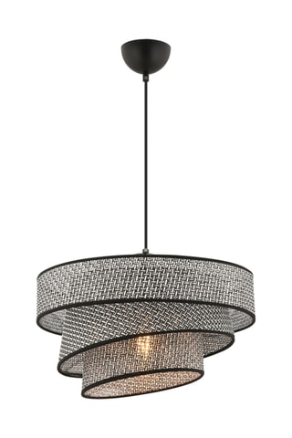 Lampadario Couper Hazeran - Nero e grigio