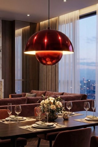 Lampadario - Rosso - 40 W