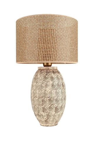 Lampada da tavolo in ceramica - Marrone - 40 W