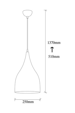 Lampadario regolabile Saglam - 40 W