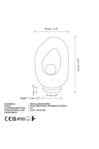 Lampada da tavolo - Bianco - 8 W