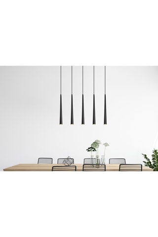 Lampadario Led - Nero - 4 x 3 W