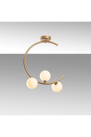 Lampadario - Dorato e bianco - 3 x 10 W