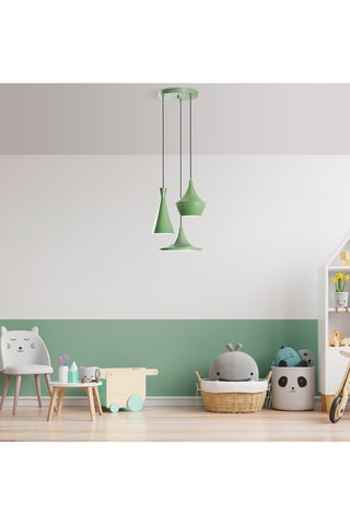 3 lampadari Tom - Menta - 40 W -  45 x 45 x 19 cm