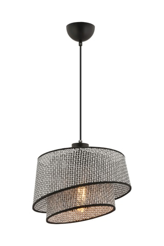 Lampadario Barette Hazeran - Grigio scuro e nero - 45 - 60 W