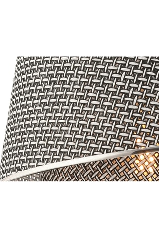 Lampadario Barrette Hazeran - Grigio e argentato - 45-60 W