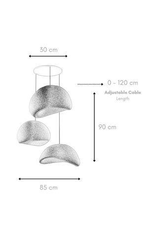 Lampadario - Bianco - 3 x 40 W