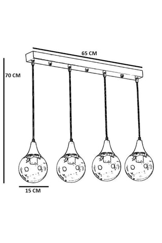 Lampadario - Dorato - 40 W