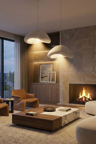 Lampadario - Bianco - 2 x 40 W