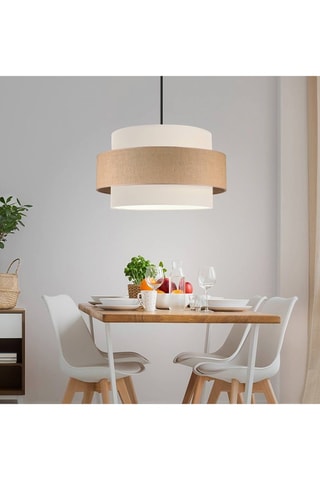 Lampadario - Nero e beige