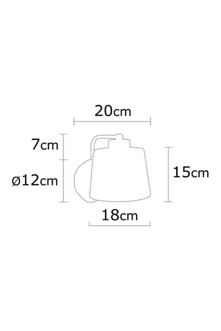 Applique Kemer - Nero - 40 W