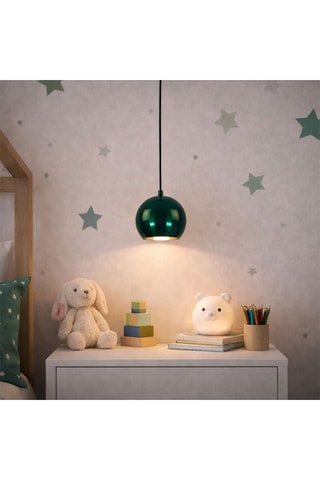 Lampadario - Verde metallizzato