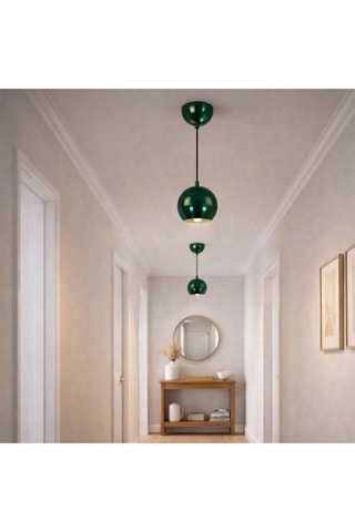 Lampadario - Verde metallizzato