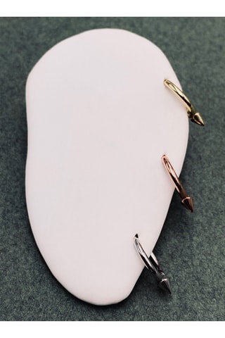 Créole Argent plaqué or jaune