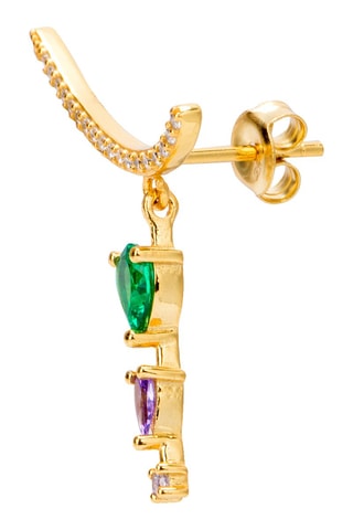 Boucle d'oreille - Argent plaqué or jaune