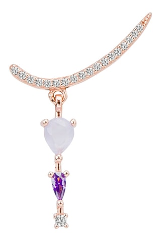 Boucle d'oreille - Argent plaqué or rose