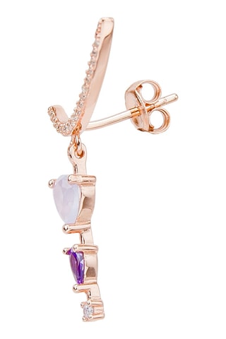 Boucle d'oreille - Argent plaqué or rose