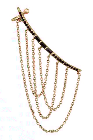 Boucle d'oreille Merari 
Argent plaqué or rose et spinelles