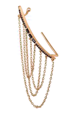 Boucle d'oreille Merari 
Argent plaqué or rose et spinelles