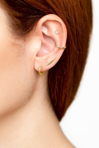 Puce Kurlig 
Argent plaqué or rose