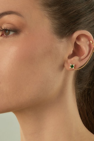 Boucle d'oreilles Mayday - Argent plaqué or jaune