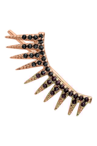 Boucles d’oreilles Anais - Argent plaqué or rose et spinelle