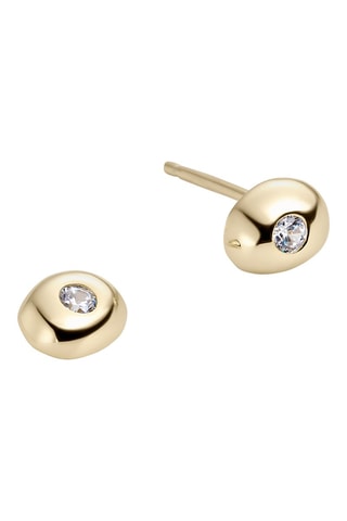 Puces Luce - Argent plaqué or jaune