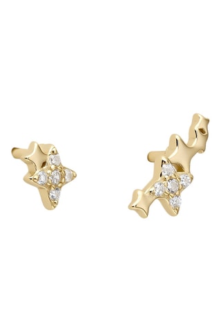 Puces Saanvi - Argent plaqué or jaune