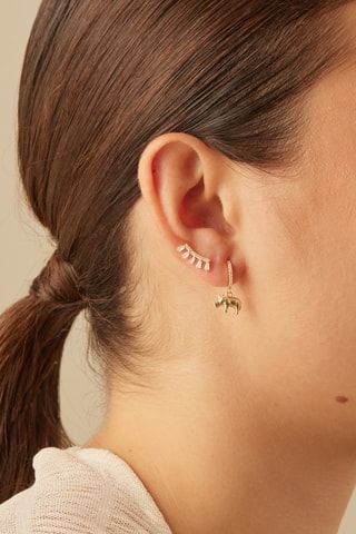 Oorbel Noue - Zilver Doublé Geelgoud