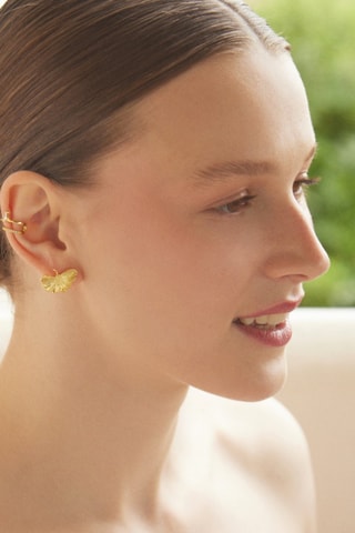 Boucles d’oreilles Printemps - Plaqué or jaune et argent