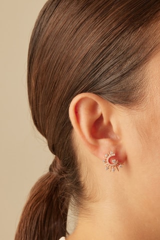 Boucles d’oreilles Kura - Argent plaqué or rose