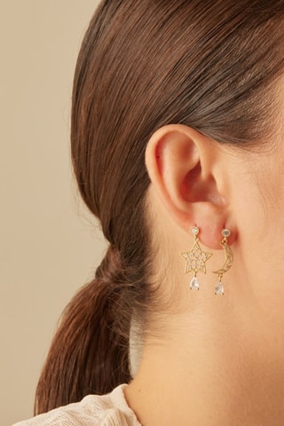 Boucles d’oreilles Nova - Argent plaqué or jaune