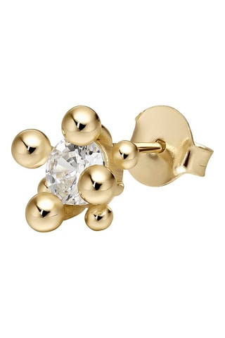 Puce Clyde - Argent plaqué or jaune 