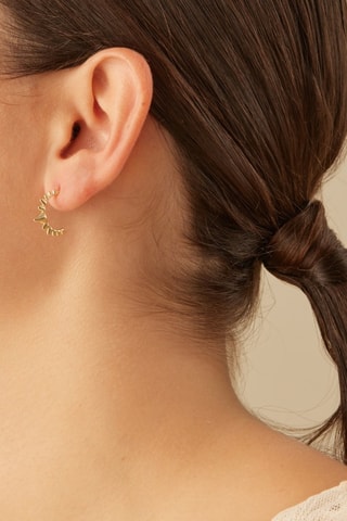 Boucles d’oreilles Morava - Argent plaqué or jaune