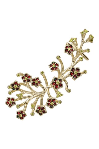 Boucle d’oreille Bougainvillée - Argent et plaqué or jaune