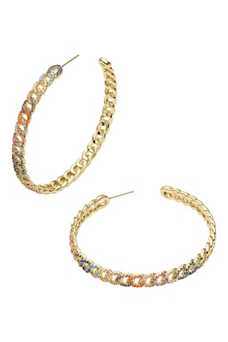 Créoles Uxio - Plaqué or jaune, argent plaqué or jaune